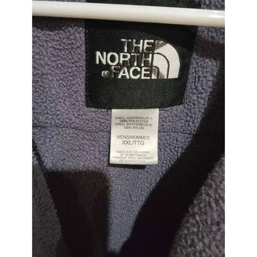 The North‎ Face Denali Vest Mens XXL Black Gray Fleece Full Zip Polartec Jacket
